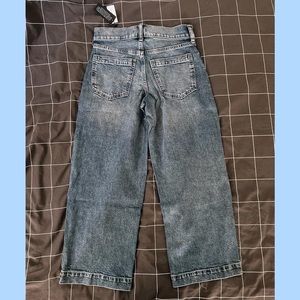 Banana Republic High Rise Wide Leg Crop Denim Jeans